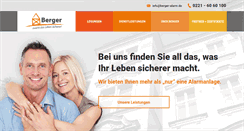 Desktop Screenshot of berger-alarm.de